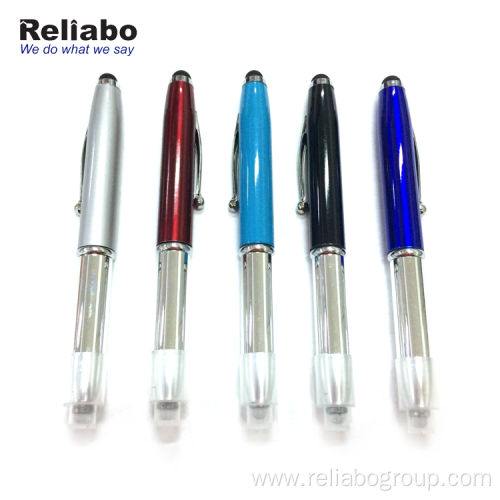 Unique Promotional LED Light Metal Ball Pen